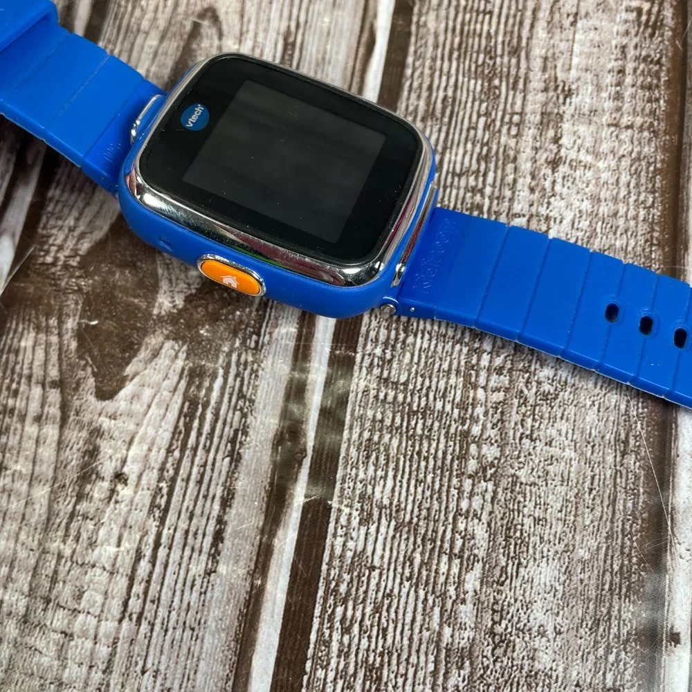 VTECH 1716 Kidizoom Smart Watch With Camera Blue No Cord WORKS